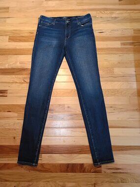 Silver Jeans Co. Bleecker Dark Wash Slim Skinny Jeans Size W34 x L35 Tall